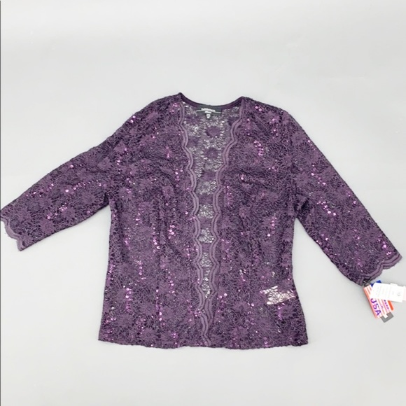 purple evening jacket